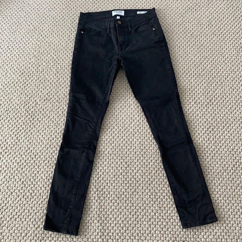 Frame skinny distressed jeans